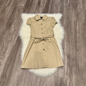 French Toast Girls' Short Sleeve Safari Dress Size 12 Worn Once no flaws.